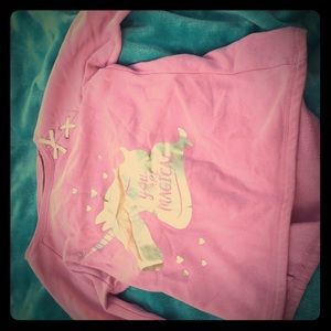 Long sleeve unicorn shirt.